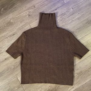 Vici Cropped Turtleneck Sweater